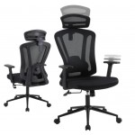 NOBLEWELL Office Chair Ergonomic office chair, large seat, lumbar support computer chair, adjustable headrest, desk chair with armrest