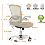 Mimoglad Home Office Chair, High Back Desk Chair, Ergonomic Mesh Computer Chair with Adjustable Lumbar Support and Thick Seat Cushion (Copy)
