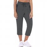 FUNANI Solid Color Capri Pants Women Drawstring High Waist Capri Pants for Women Loose 3/4 Trousers Sports Sweatpants Sportswear