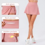 2022 Spring Women Tennis Skorts Sport Athletic Yoga Shorts Skirt Solid Color Anti Exposure Fitness  Shorts Female Sportswear
