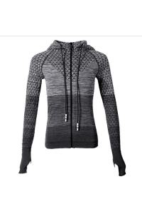 Women Sport coats Yoga Running Zipper Fitness Tracksuits Training Coat Long Sleeve Sweatshirts with hoodies Quick Dry Sportswear