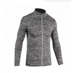 Men Fitness Sport Jacket Gym Running Hoodies Long Sleeve Reflective Zipper Sportswear Male Training Workout Sweatshirt Coat