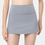 Summer Women Fitness Sports Short Skirt Yoga Running Shorts Loose Anti Exposure Pleated Skirt Tennis Gym Sportswear With Lining