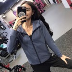 2021 Sports Running Jackets Women Zipper Gym Yoga Outwear Hooded Fitness Training Workout Jogging Sportswear Top Coat